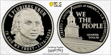 2026-S 25C U.S. Constitution Ag PR70DCAM