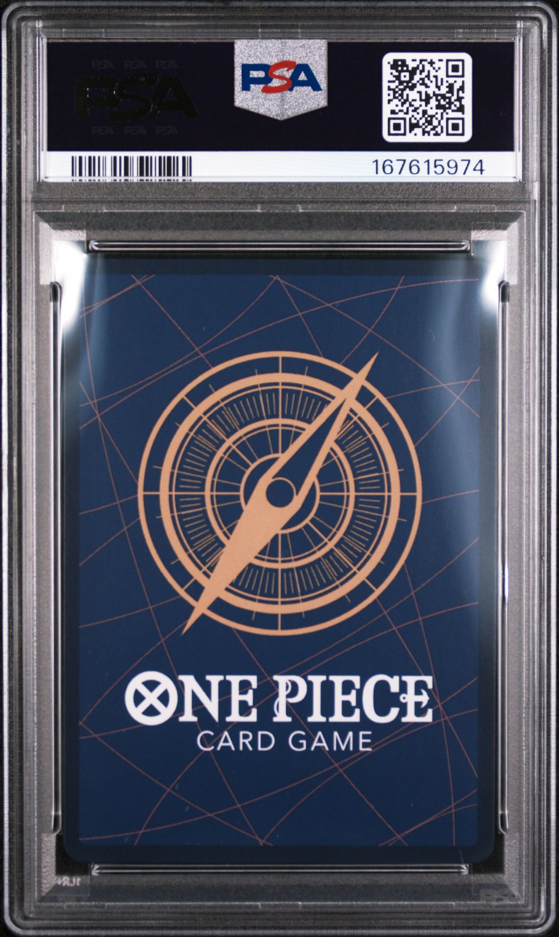 2025 One Piece Op11-A Fist Of Divine Speed Monkey D. Luffy #118 (Manga Alternate Art) Gem Mt 10 back view - PSA certificate #167615974