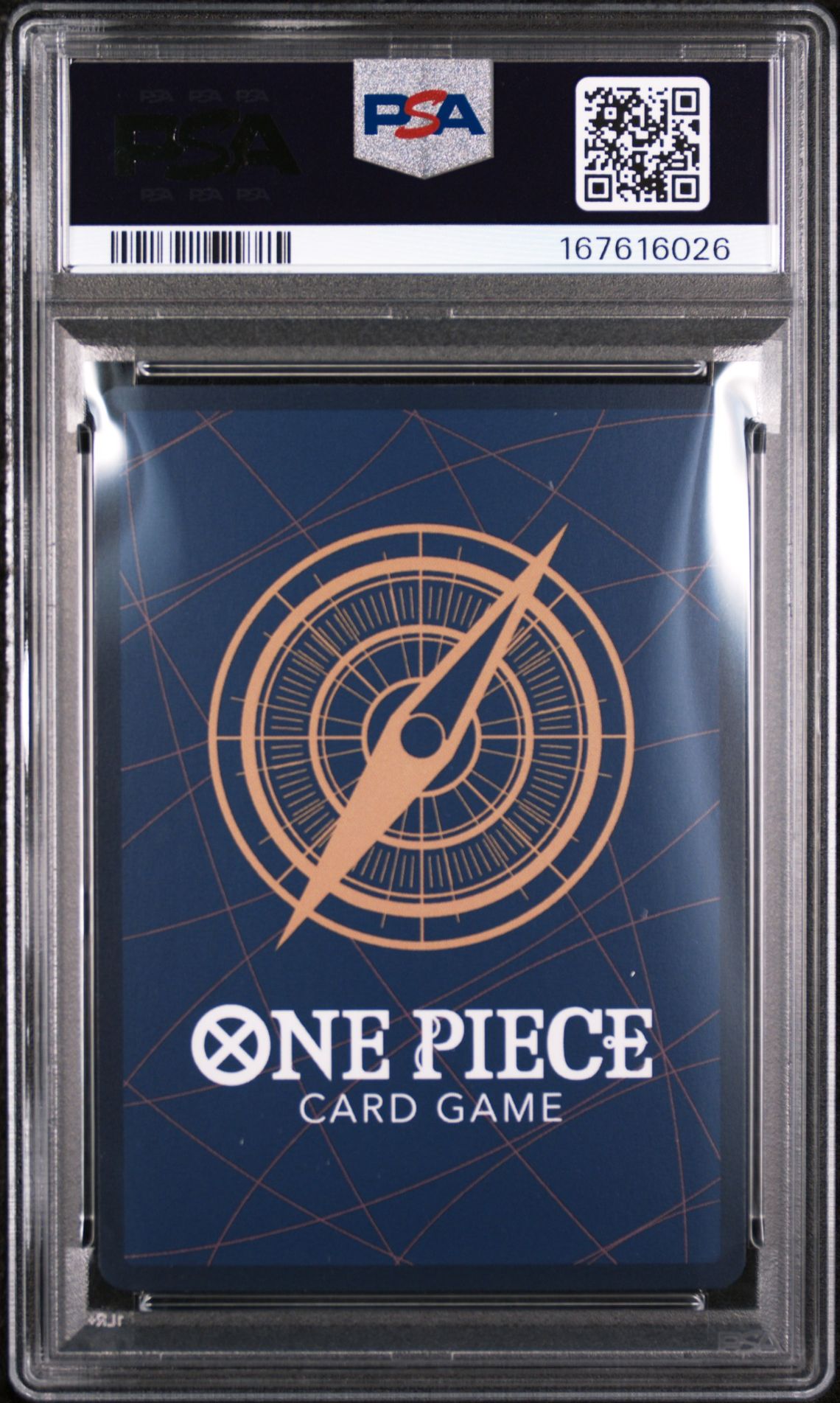 2026 One Piece Tournament Pack Vol.2 Monkey D. Luffy #106 (Tnmt Pack Vol.2-Winner) Gem Mt 10 back view - PSA certificate #167616026
