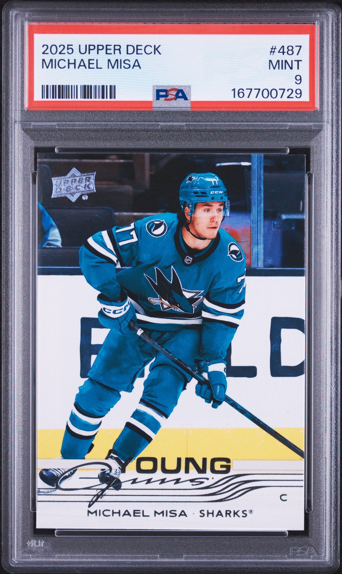2025 Upper Deck Michael Misa #487 Mint 9 front