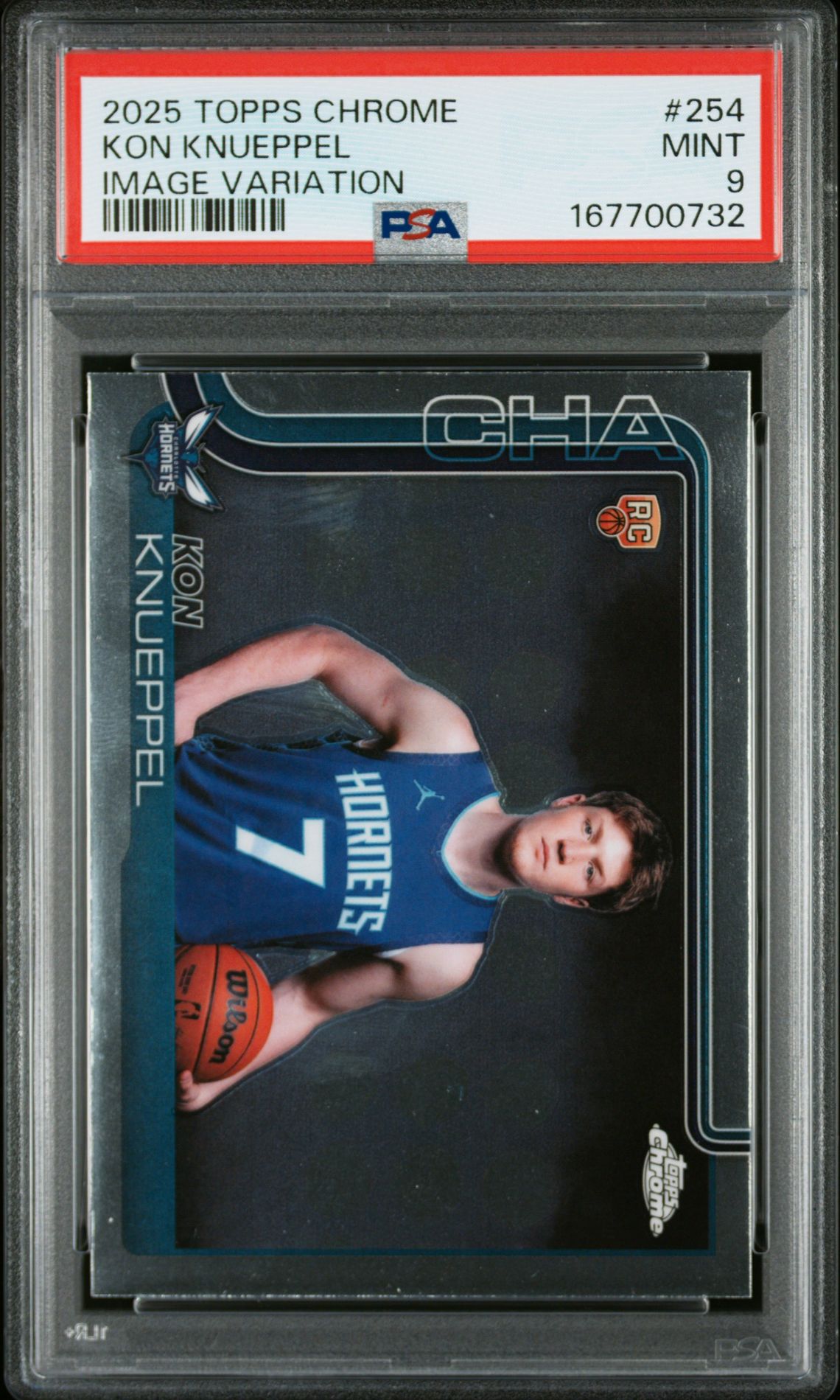 2025 Topps Chrome Kon Knueppel #254 (Image Variation) Mint 9 front