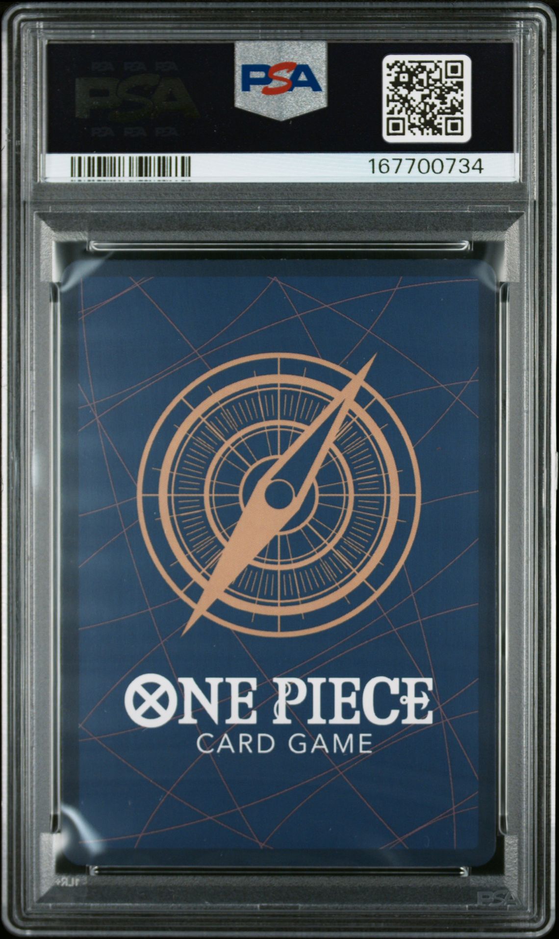 2026 One Piece Op16-The Time Of Battle Marshall D. Teach #119 (Alternate Art) Gem Mt 10 back view - PSA certificate #167700734