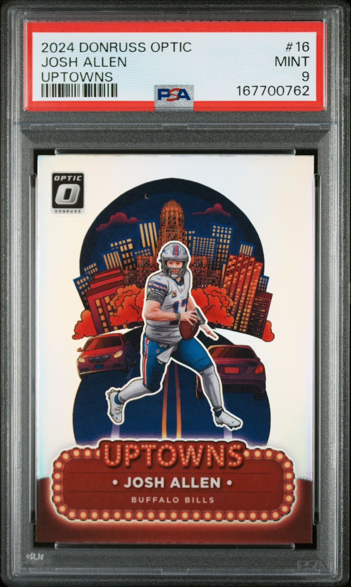 2024 Panini Donruss Optic Uptowns Josh Allen #16 Mint 9 front