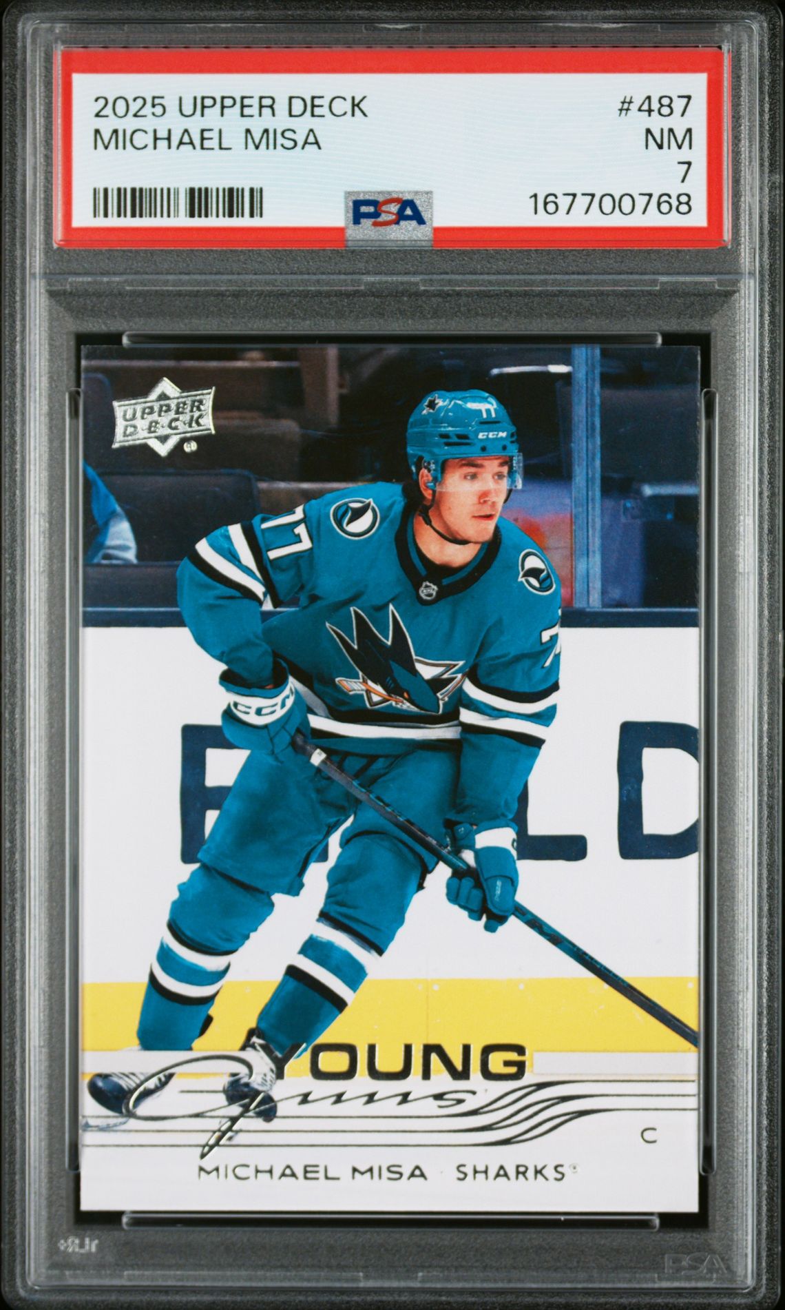 2025 Upper Deck Michael Misa #487 Nm 7 front