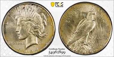 1924-S $1 MS64