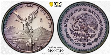 2015-Mo 1/10 oz Libertad Ag PR67DCAM