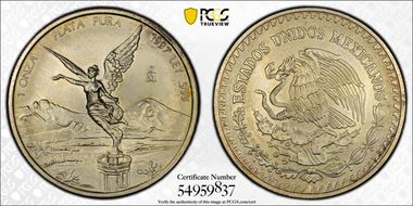 1997-Mo Onza Libertad Ag MS67