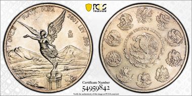 2001-Mo Onza Libertad Ag MS66