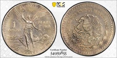 1982-Mo Onza Libertad Ag N1