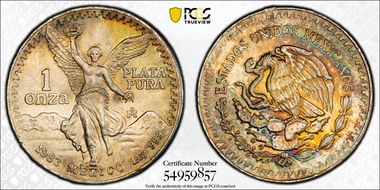 1983-Mo Onza Libertad Ag MS67
