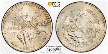 1985-Mo Onza Libertad Ag MS66