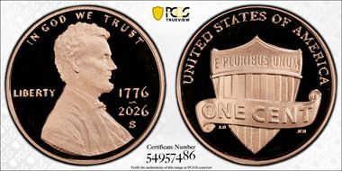 2026-S 1C 1776-2026 First Strike PR70DCAM