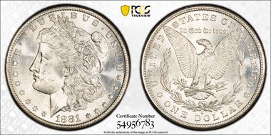 1881-S $1 MS67