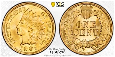 1904 1C MS65+ RD