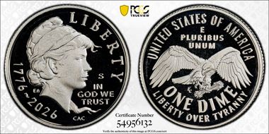 2026-S 10C Emerging Liberty Ag First Strike PR69DCAM
