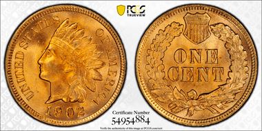 1902 1C MS65RD