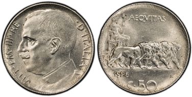 1925-R 50C Reeded Edge MS63