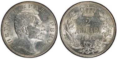 1912 2 Din KM-26.1  Ag AU58