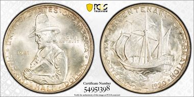 1921 50C Pilgrim MS66