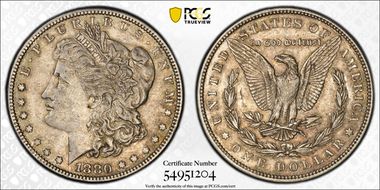 1880 $1 XF45