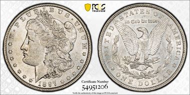 1897 $1 AU50