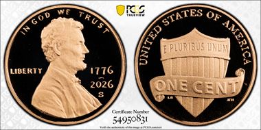 2026-S 1C 1776-2026 First Strike PR70DCAM