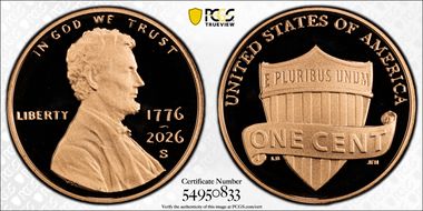 2026-S 1C 1776-2026 First Strike PR70DCAM