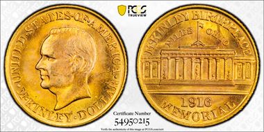 1916 G$1 McKinley MS65