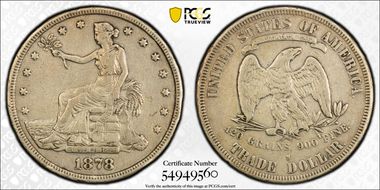 1878-S T$1 Trade N1