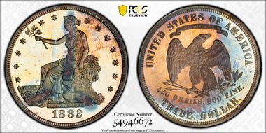 1882 T$1 Trade PR66