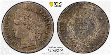 1849-A 20C Gad-303 MS64