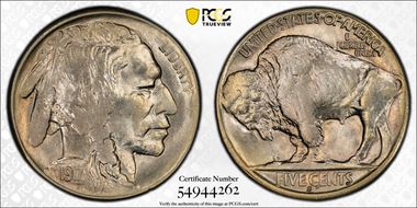 1917-S 5C MS64