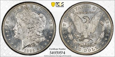 1894-S $1 MS60