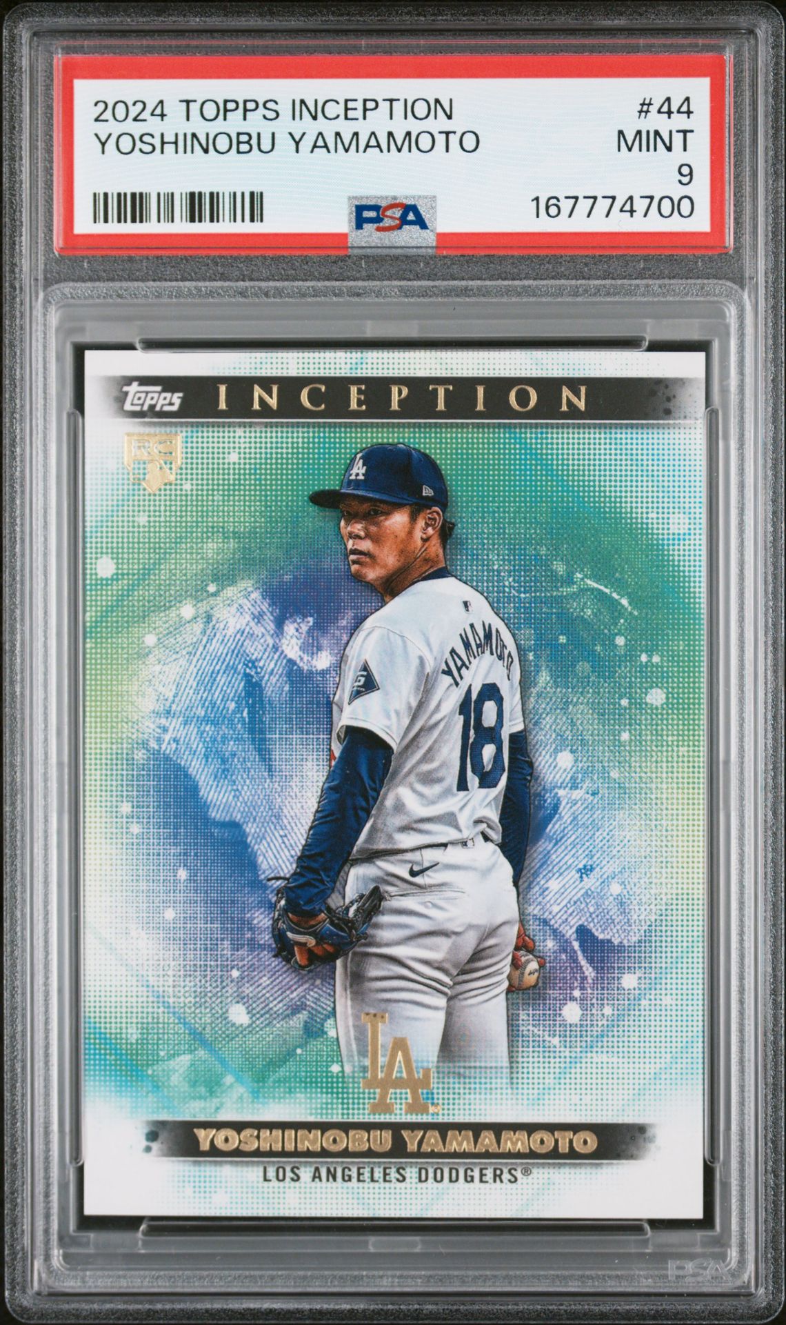 2024 Topps Inception Yoshinobu Yamamoto #44 Mint 9 front