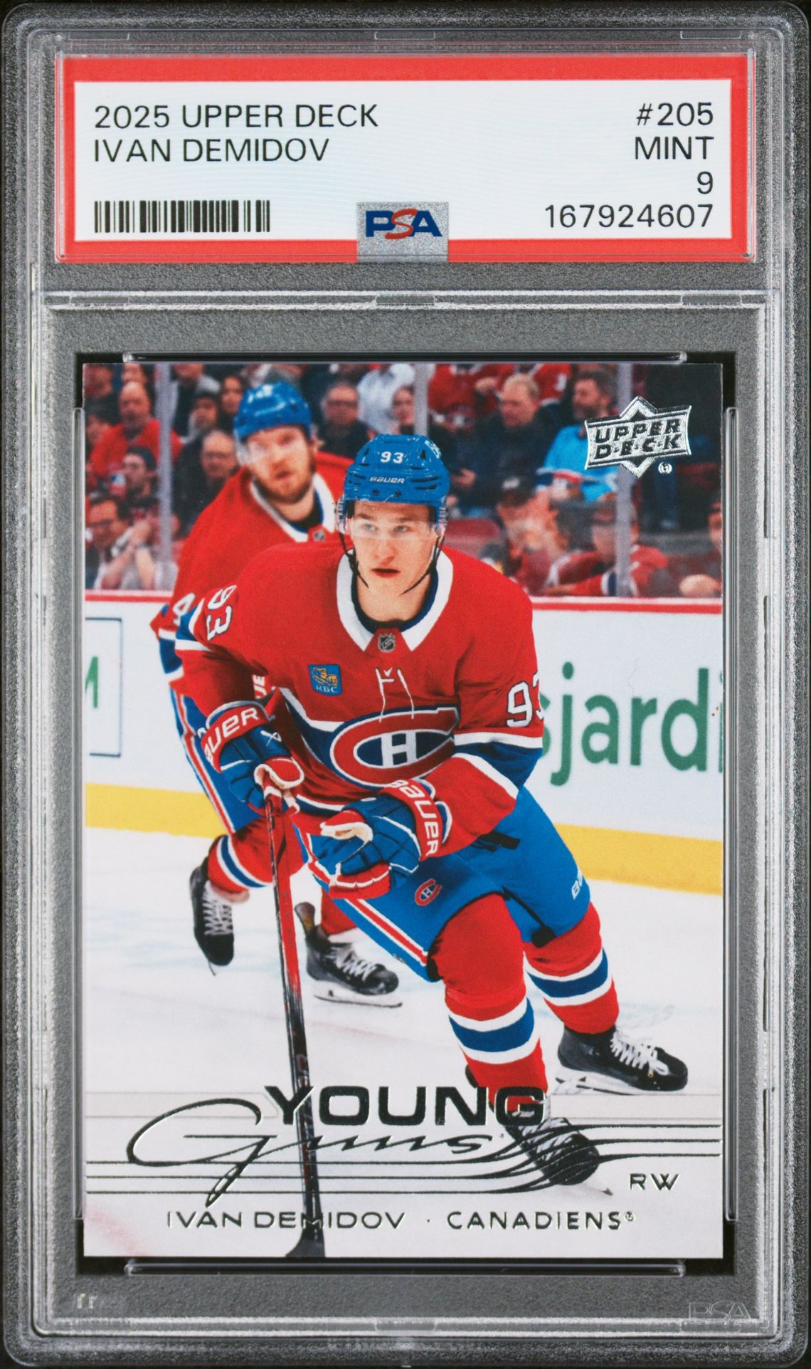 2025 Upper Deck Ivan Demidov #205 Mint 9 front