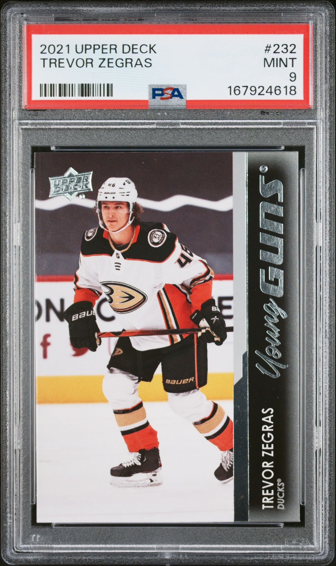 2021-2022 Upper Deck Trevor Zegras #232 Mint 9 front