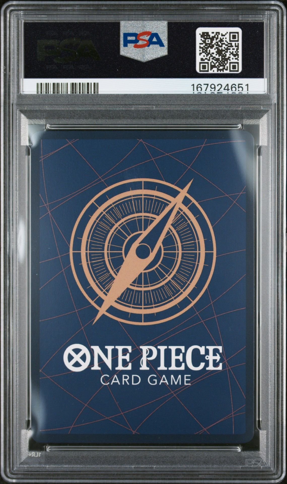 2026 One Piece Op14-Eb04-The Azure Sea's Seven You'll Frighten Me... #118 (Alternate Art) Gem Mt 10 back view - PSA certificate #167924651