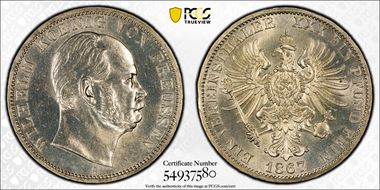1867-A Thaler KM-494 N1