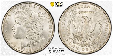 1897 $1 MS66+
