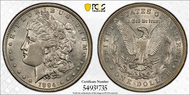 1894 $1 AU53