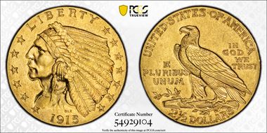 1915 $2.50 MS63