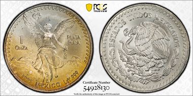 1995-Mo Onza Libertad Ag MS68