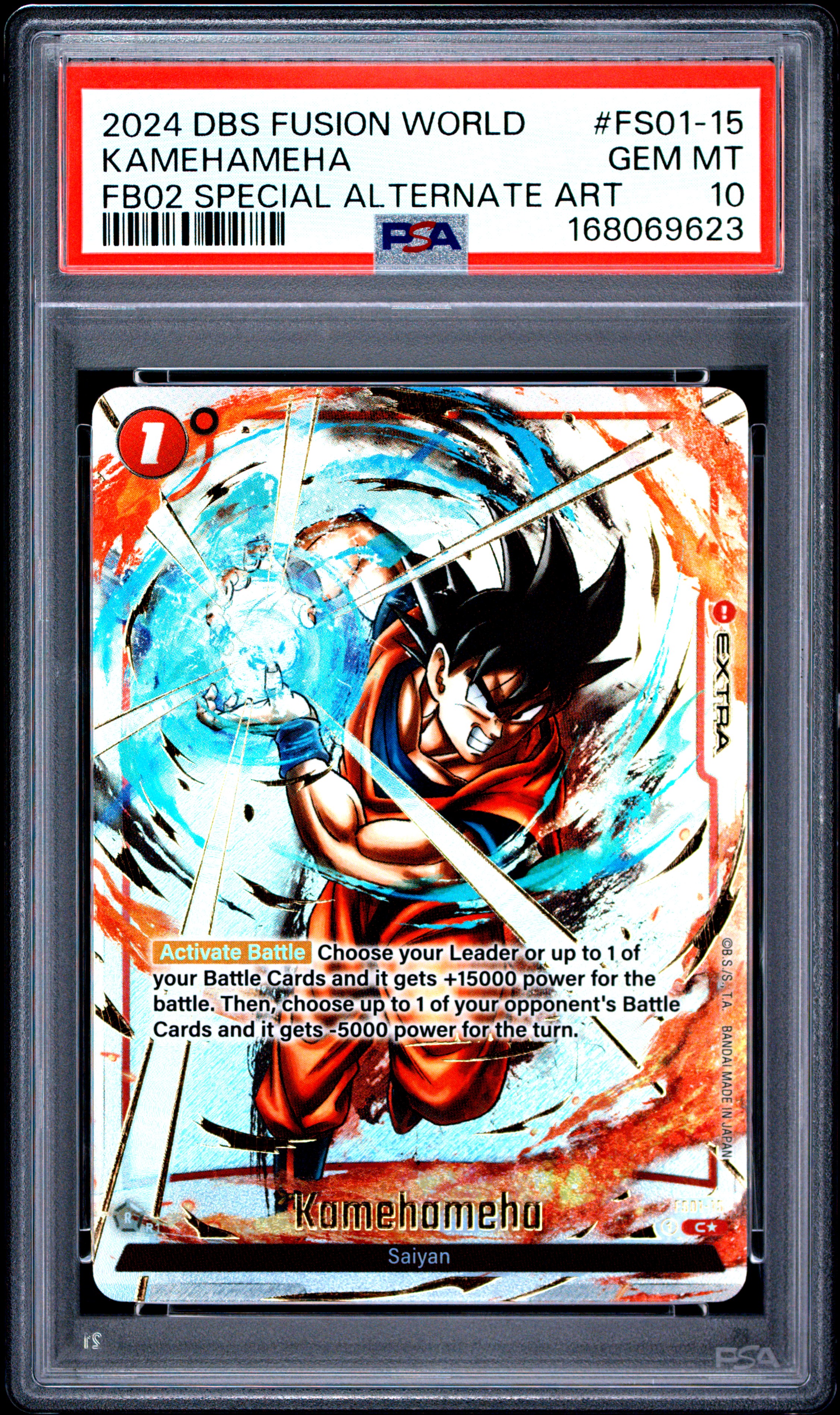 2024 #FS01-15 Kamehameha PSA 10 Dragon Ball Super Card Game Fusion World Blazing Aura