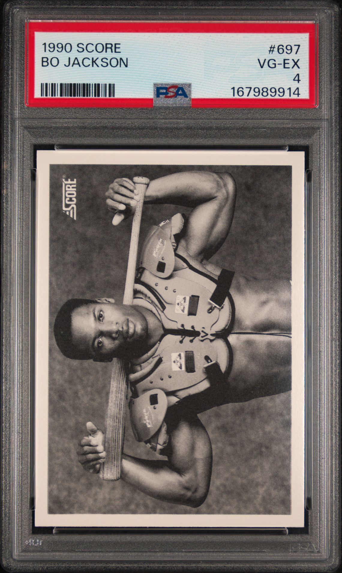 1990 Score Bo Jackson #697 Vg-Ex 4 front
