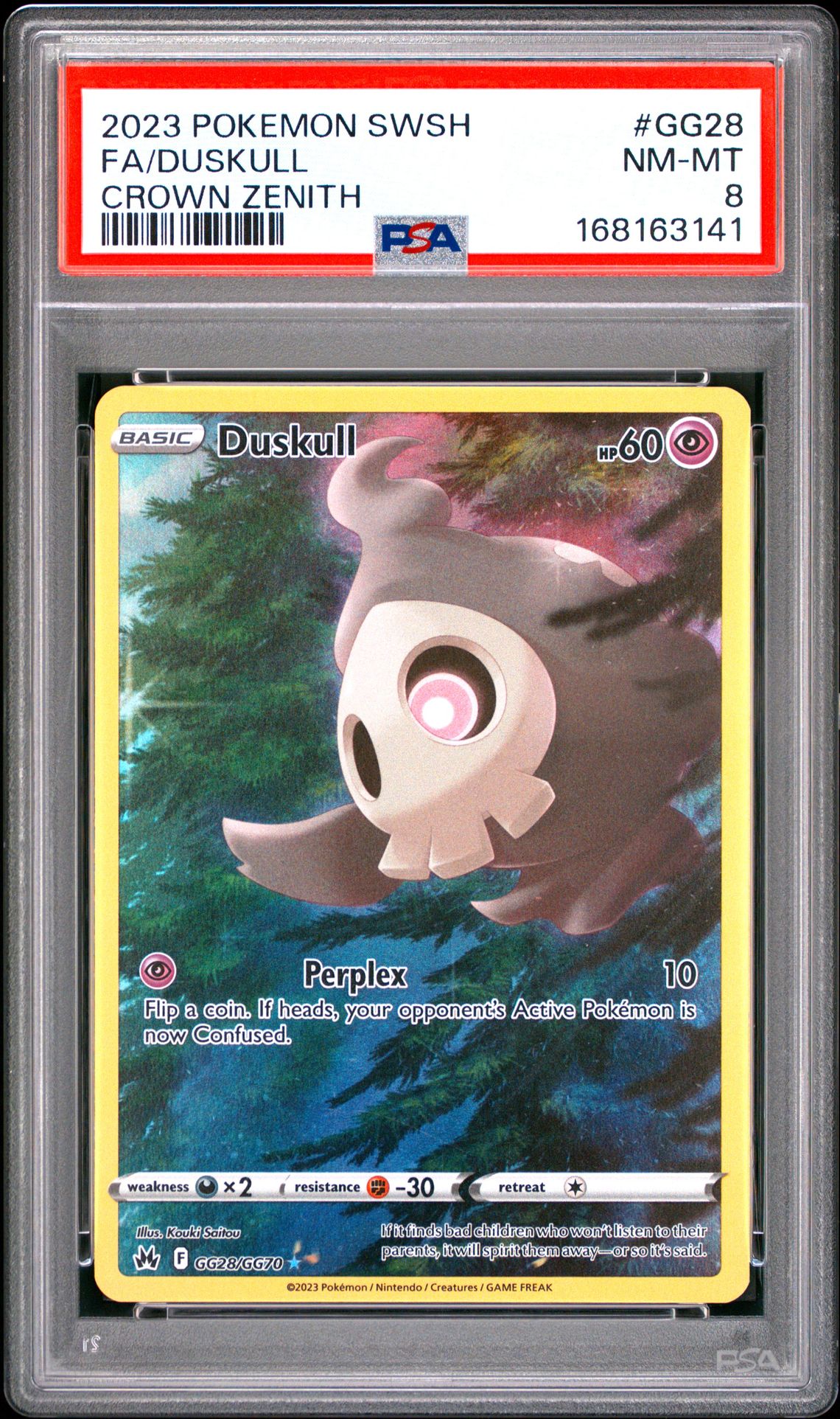 2023 Pokemon Sword And Shield Crown Zenith Fa/Duskull #Gg28 (Crown Zenith) Nm-Mt 8 front