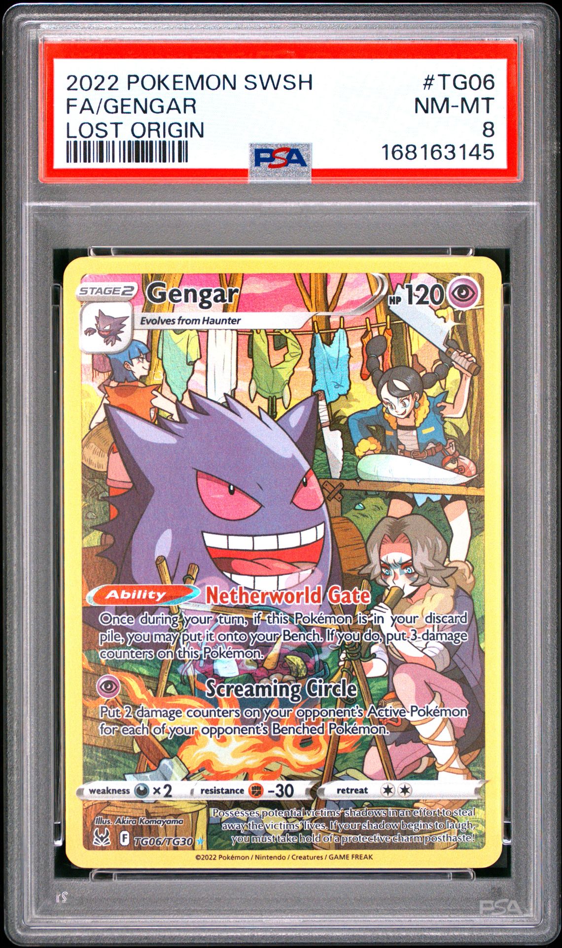 2022 Pokemon Sword & Shield Lost Origin Fa/Gengar #Tg06 (Lost Origin) Nm-Mt 8 front