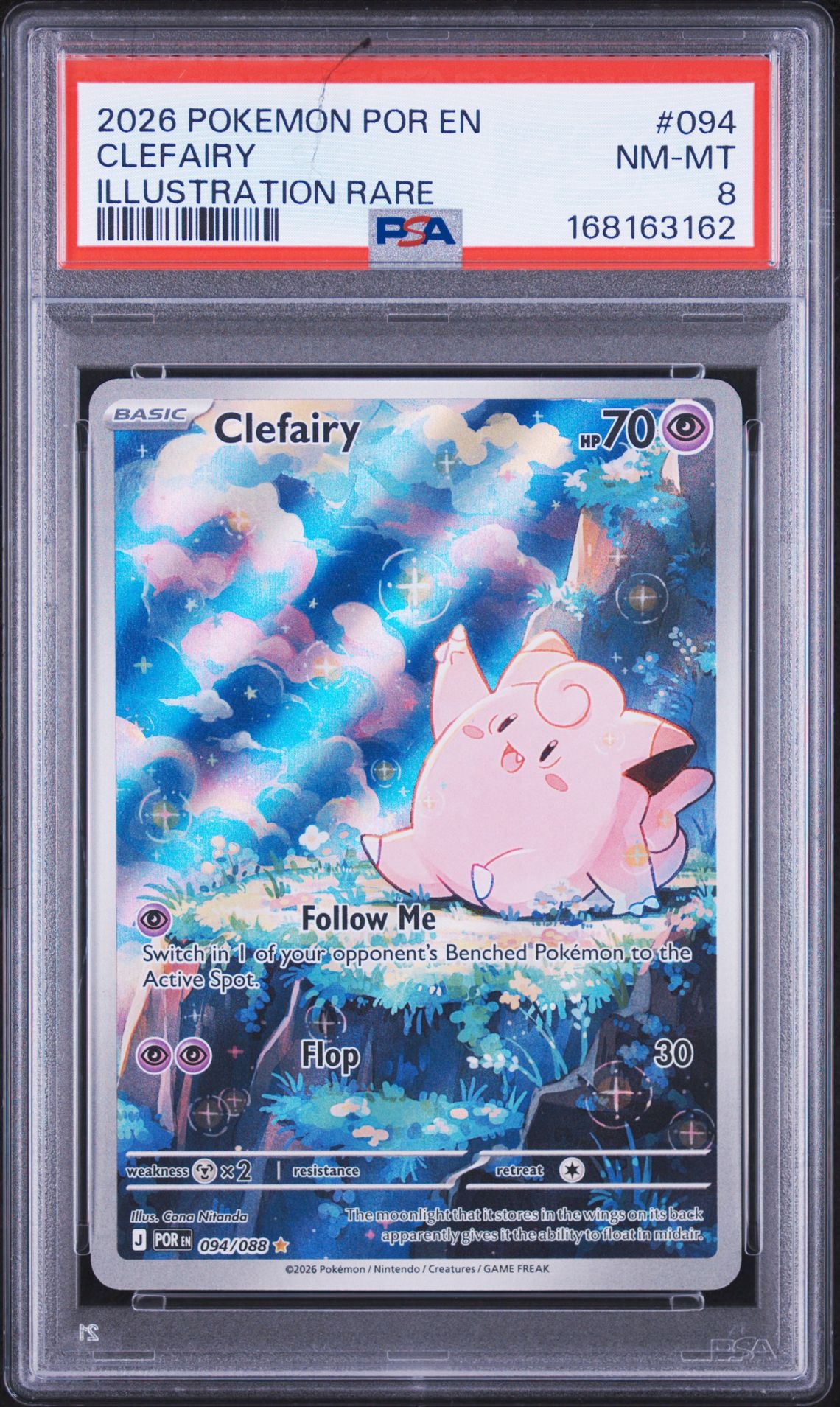 2026 Pokemon Por En-Perfect Order Clefairy #094 (Illustration Rare) Nm-Mt 8 front
