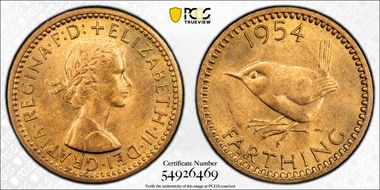 1954 1/4D S-4159 MS64RD
