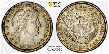 1901 50C MS65