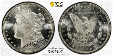 1880-S $1 MS67